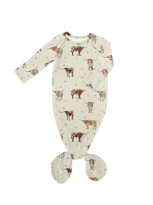 Longhorns Knotted Gown