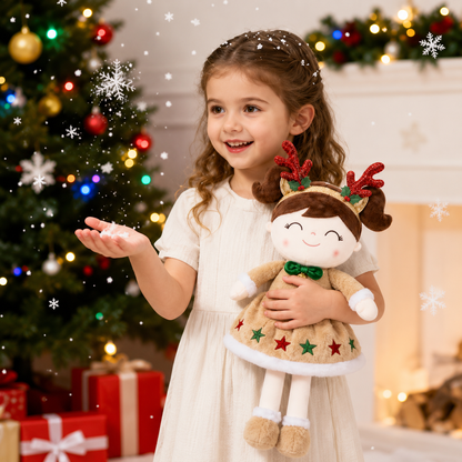 16" Reindeer Holiday Keepsake Plush Doll