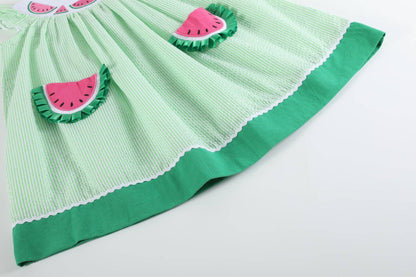 Watermelon Smocked Dress