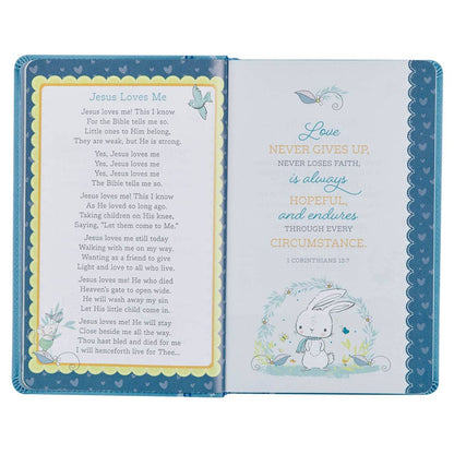 Bible NLT Infant Faux leather, Blue