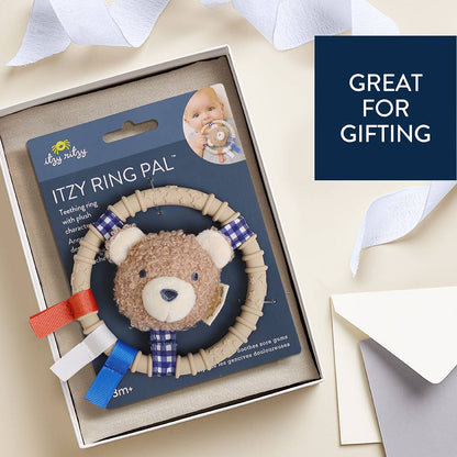 Itzy Ring Pal™ - Teething Ring with Plush Character