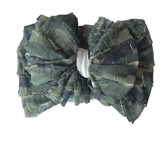 Camo Ruffled Headband