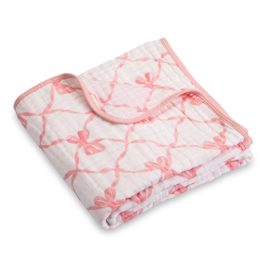 Beautiful Bows Baby Muslin Quilt