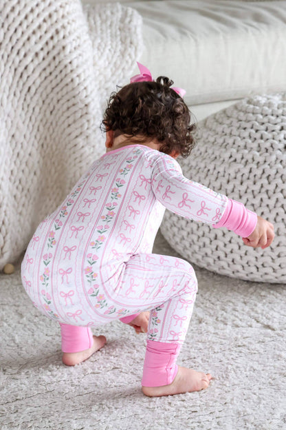 Convertible Zip Romper | Coquette Garden