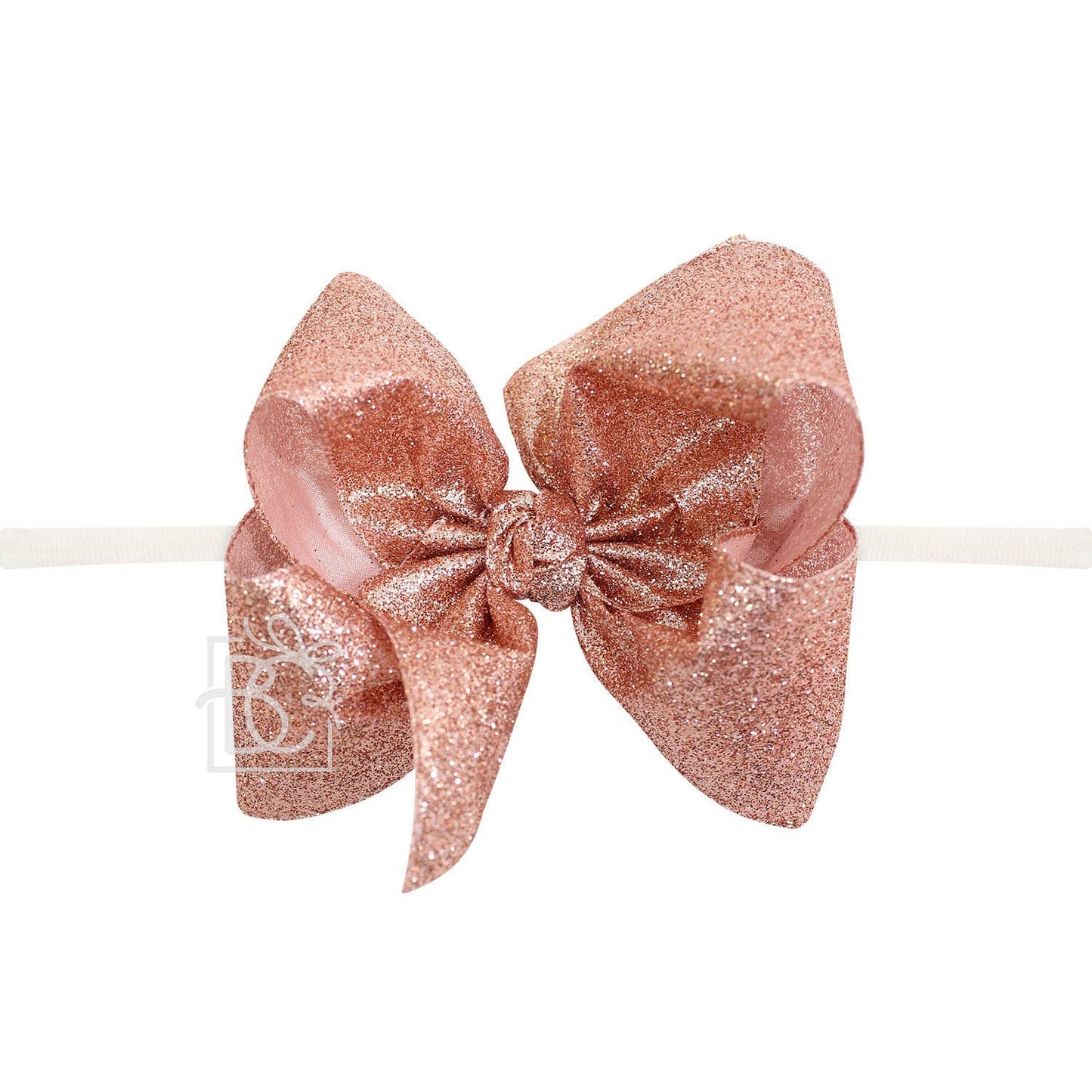 1/4" Headband w/Glitter Bow