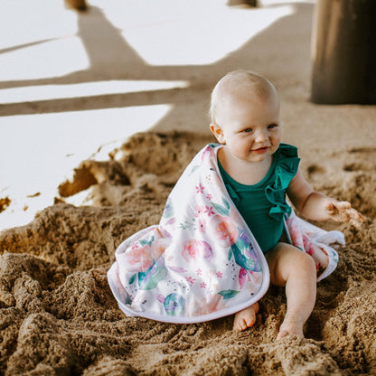Premium Baby Knit Hooded Towel - Bloom
