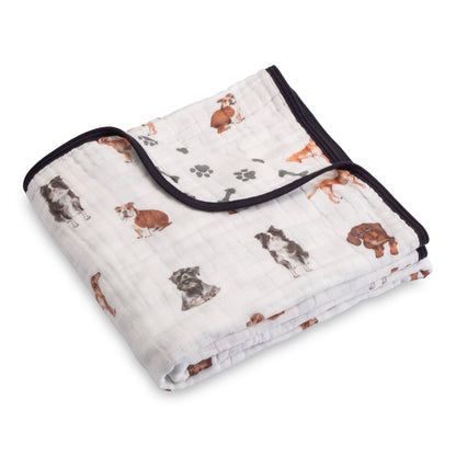 Dog Baby Muslin Quilt