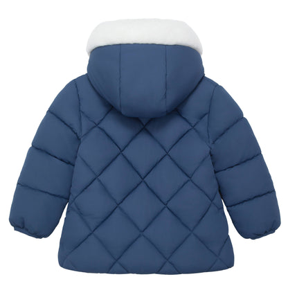 Baby Toddler Girls' Mini Fur Lined Winter Puffer Coat