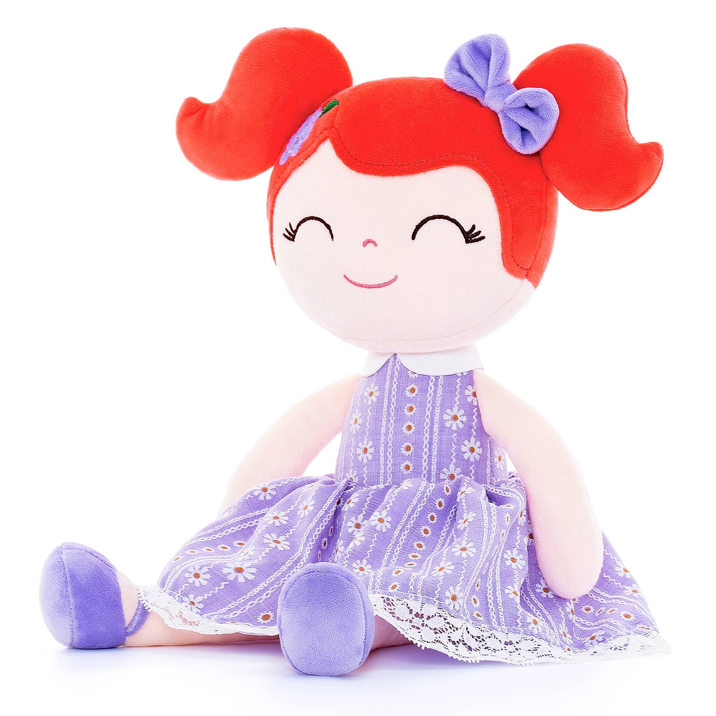 16" Keepsake Plush Doll - Lilac Dress Red Hair