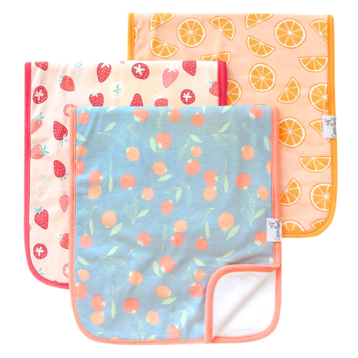 Burp Cloths - Clementine