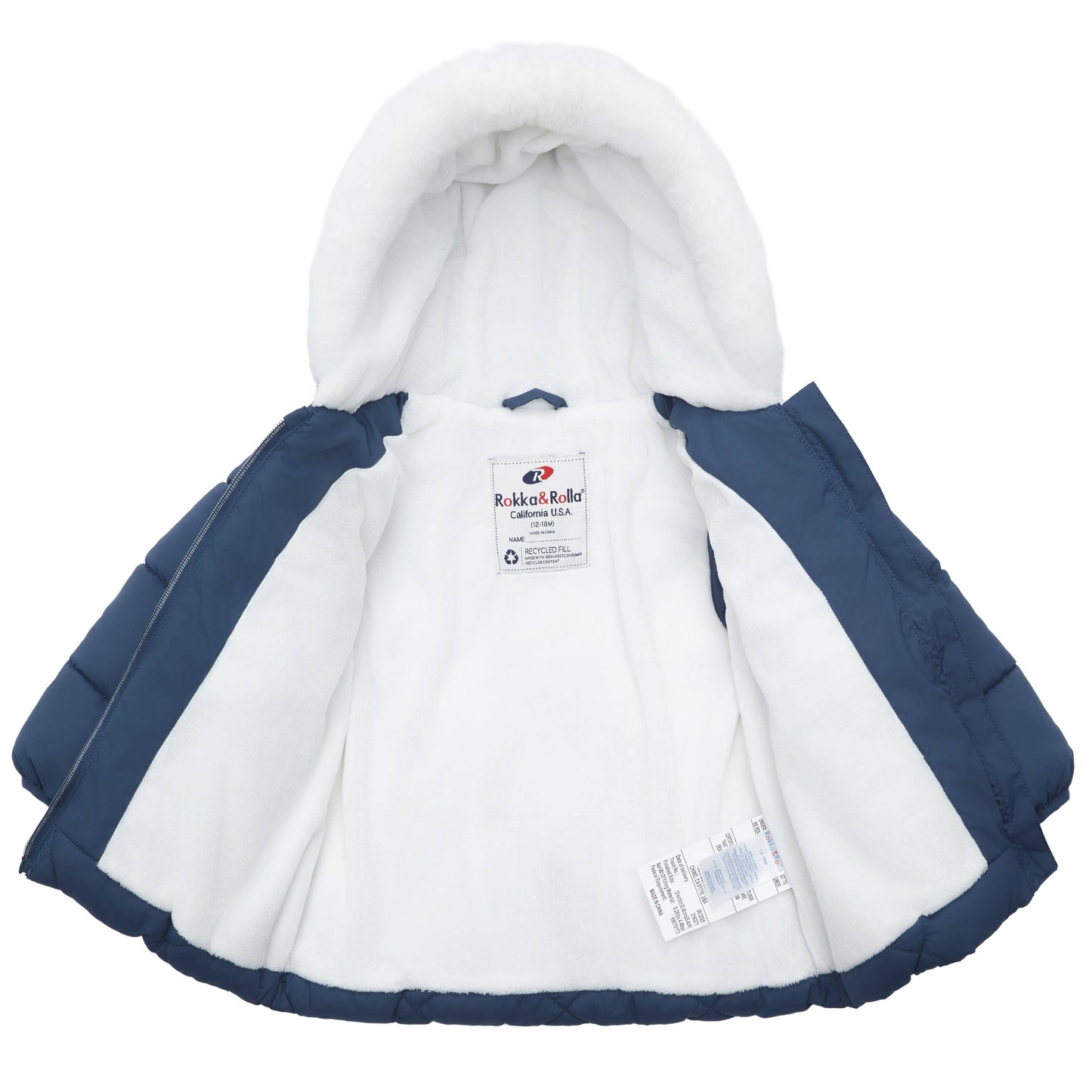 Baby Toddler Girls' Mini Fur Lined Winter Puffer Coat