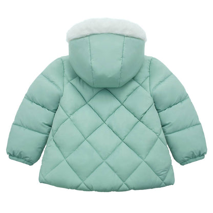 Baby Toddler Girls' Mini Fur Lined Winter Puffer Coat