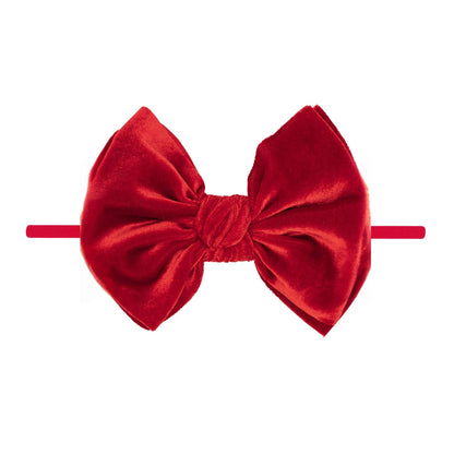 Baby Bling® Velvet FAB® Skinny soft headband with velvet bow