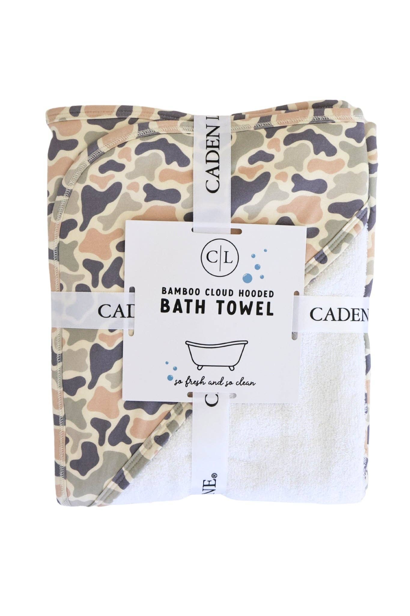 Bamboo Hooded Towel | Camo Cutie