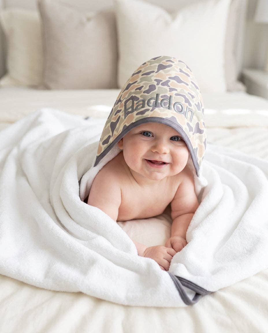 Bamboo Hooded Towel | Camo Cutie