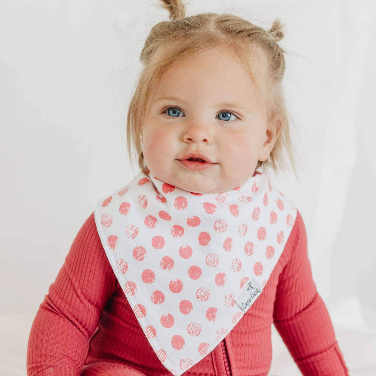 4 Pack Baby Bandana Bibs - Claire