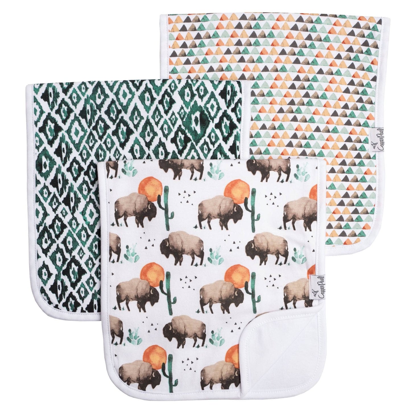 Burp Cloths - Bison