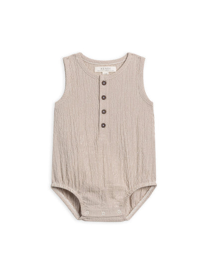 Wren Seersucker Bubble Romper