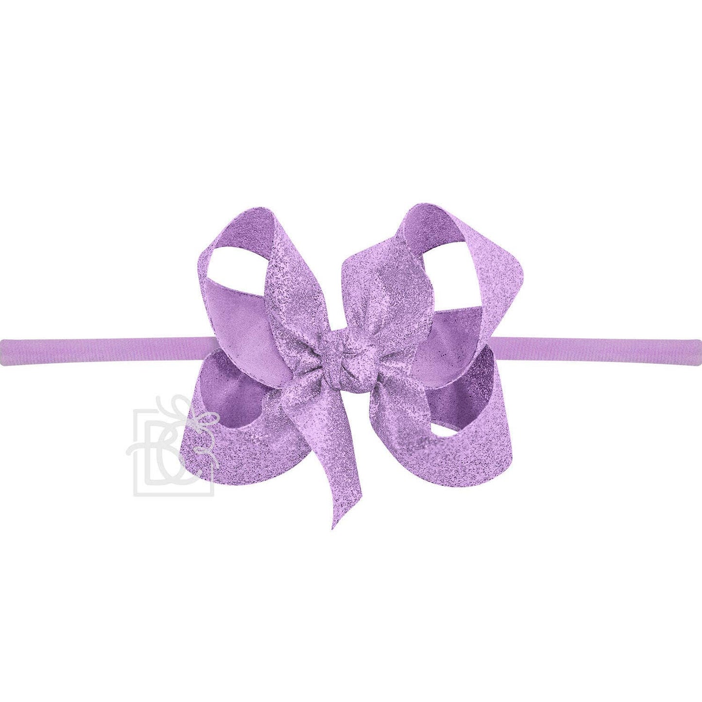 1/4" Headband w/Glitter Bow