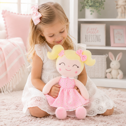 16" Keepsake Plush Doll - Pink Dress Blonde Hair