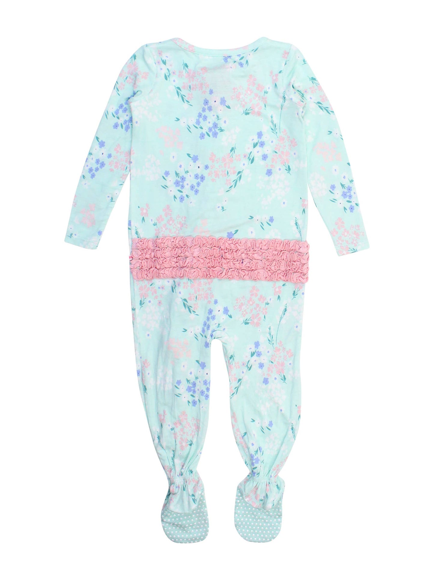 Mint Meadow Footed Ruffle One Piece Pajama