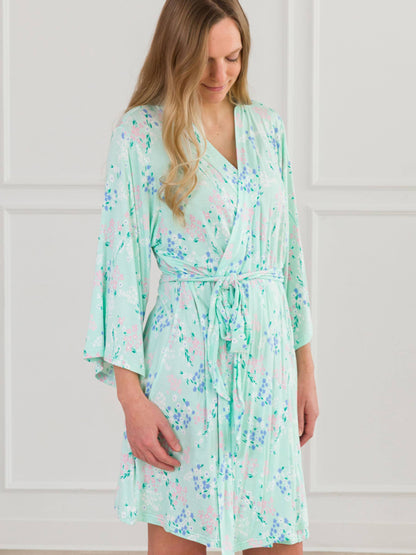 Mint Meadow Mommy & Me Maternity Robe