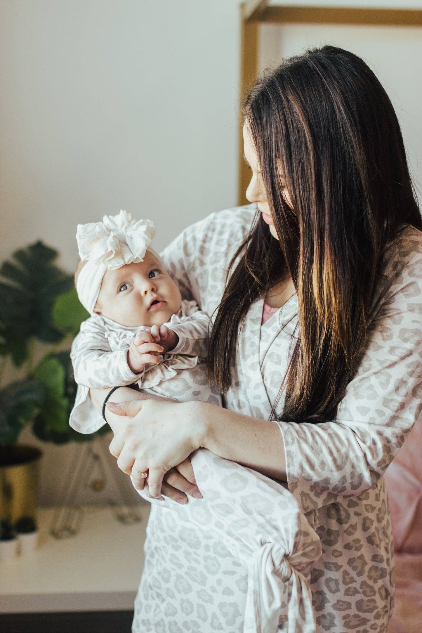 Natural Leopard | Mommy Robe