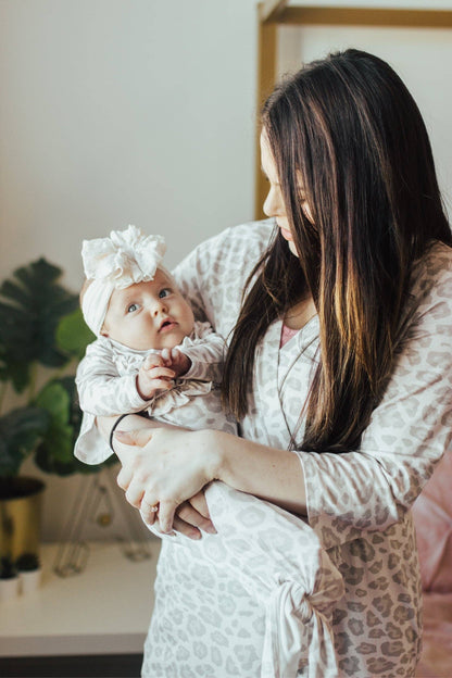 Natural Leopard | Mommy Robe