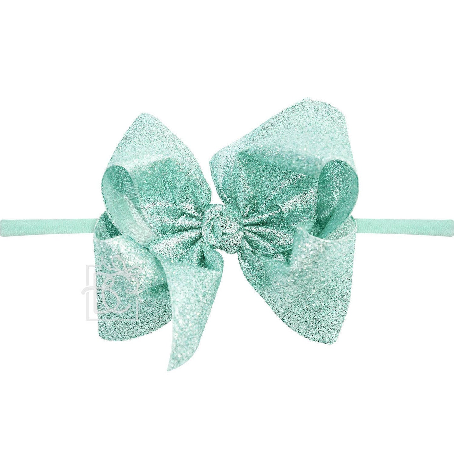 1/4" Headband w/Glitter Bow
