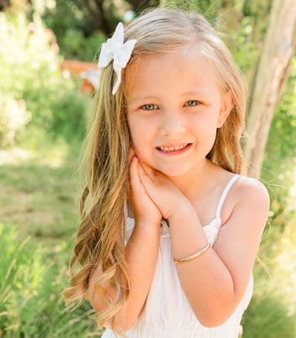 Classic Silver Bangle Bracelets for Babies/Kids