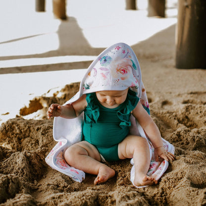 Premium Baby Knit Hooded Towel - Bloom