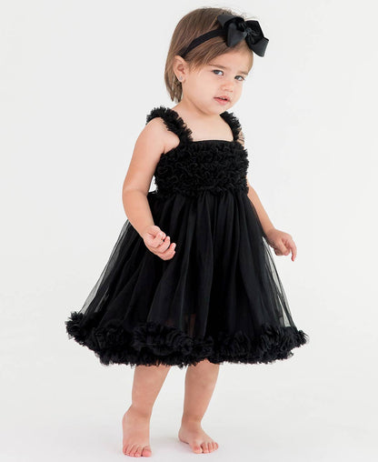 Girls Black Tulle Sleeveless Princess Petti Dress