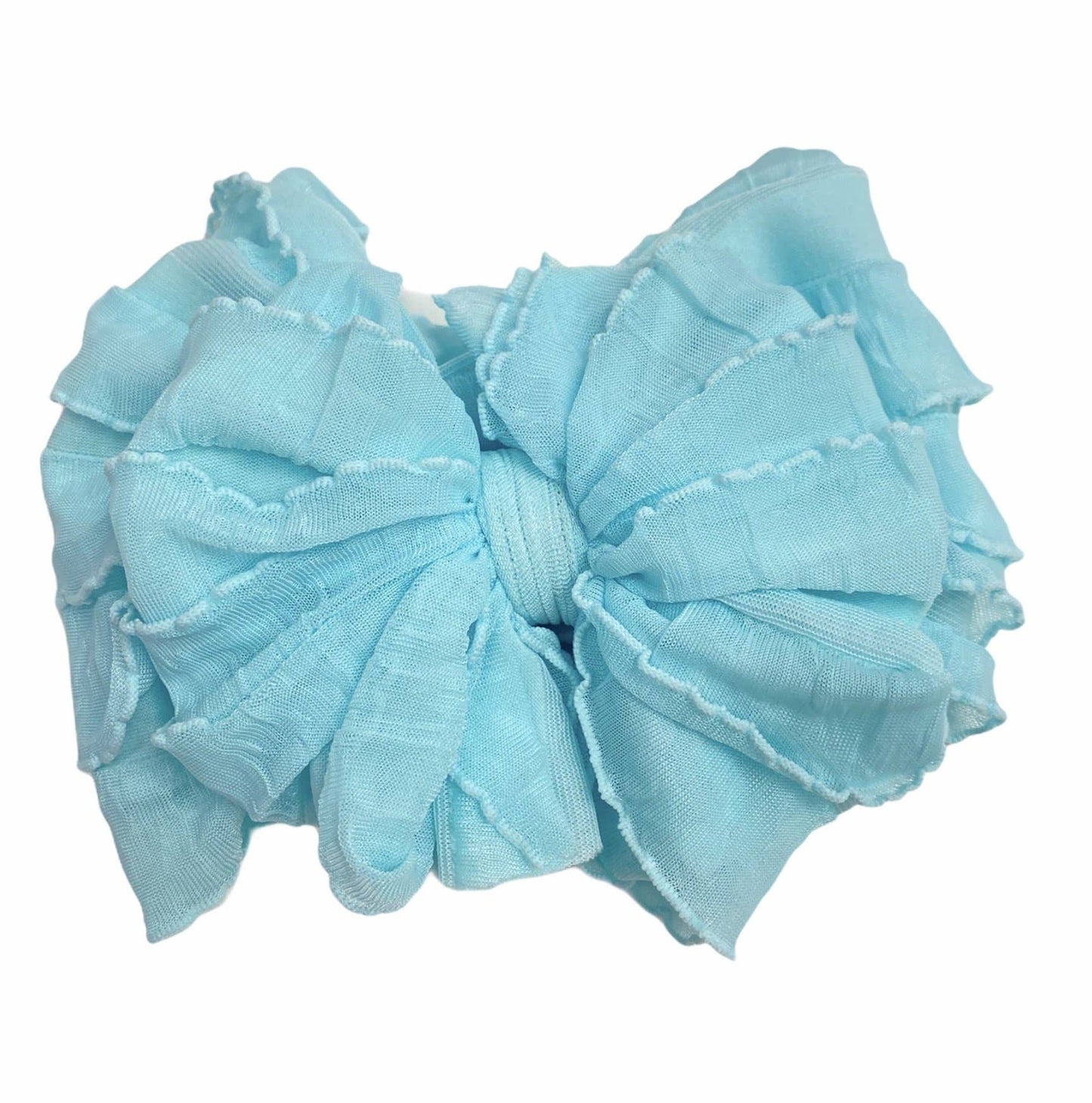 Aqua Ruffled Headband