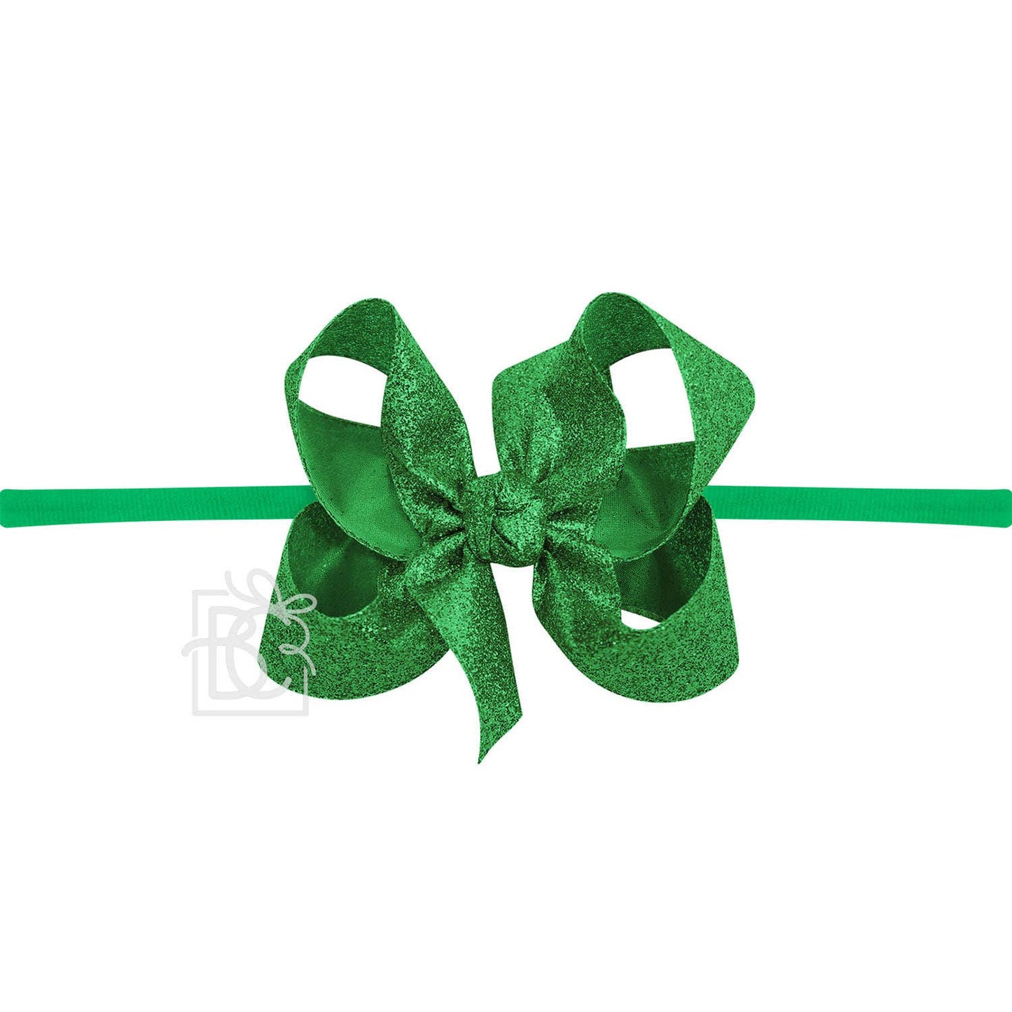 1/4" Headband w/Glitter Bow