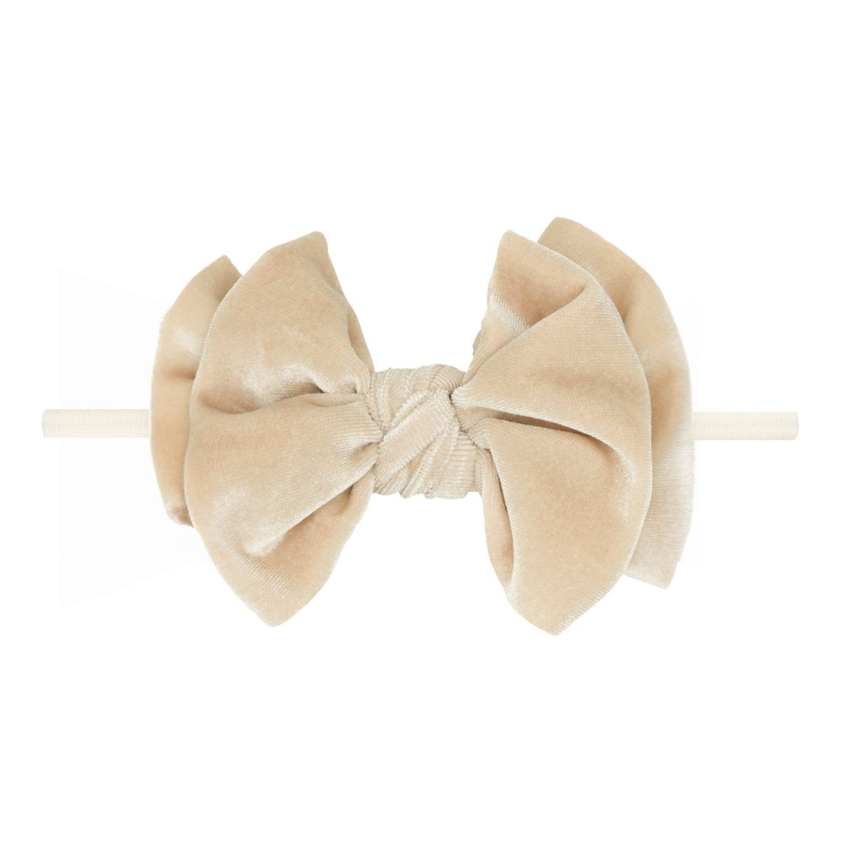 Baby Bling® Velvet FAB® Skinny soft headband with velvet bow
