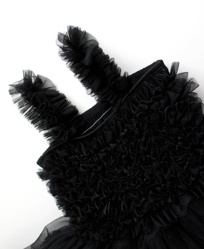 Girls Black Tulle Sleeveless Princess Petti Dress