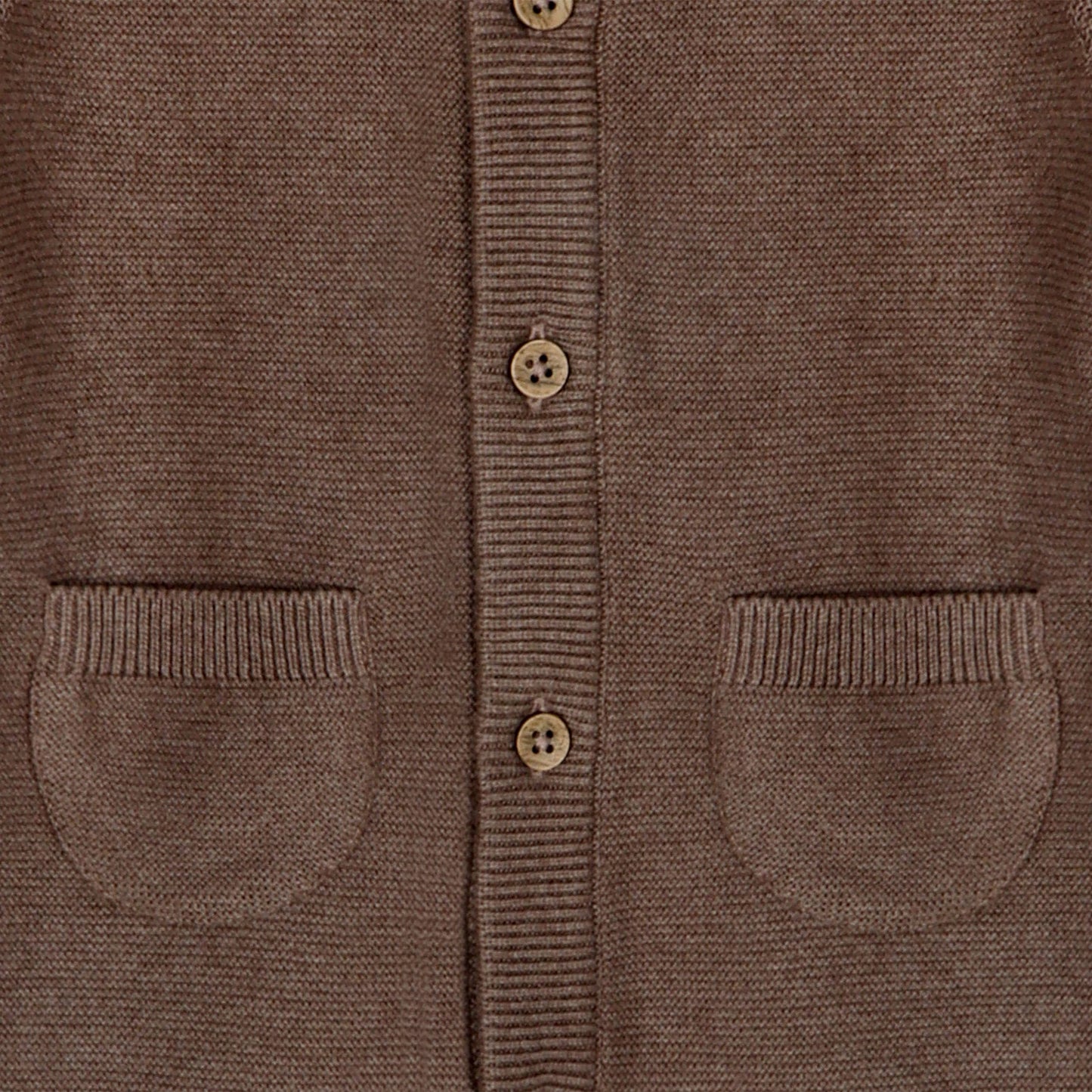 Classic Pocket & Button Chunky Knit Baby Jumpsuit Organic