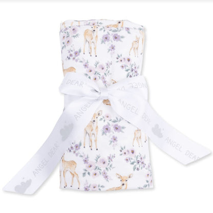 Floral Deer - Swaddle Blanket