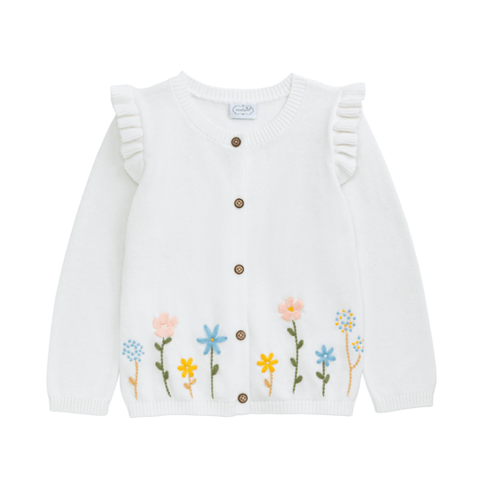 Ivory Floral Cardigan