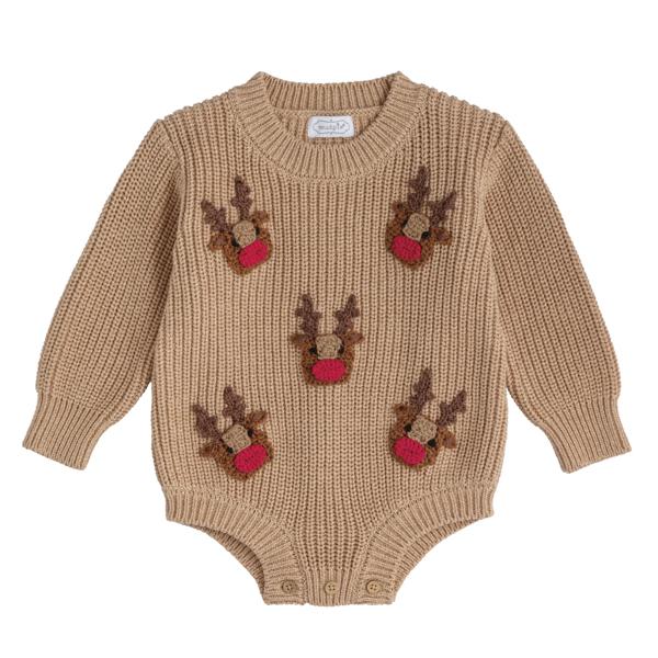 Scattered Reindeer Sweater Bubble
