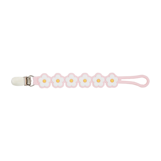 Paci Strap - Pink Daisy
