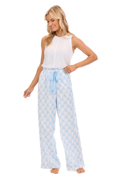 Blue Bow Pajama Pant