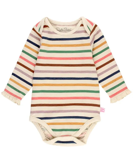 Ruffled Long Sleeve Layering Bodysuit